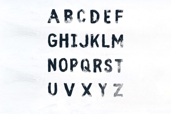 Fibre Extended Font PNG with transparent background - Preview 2