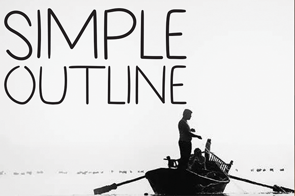 Minimalist Art Font PNG with transparent background - Preview 1