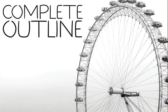 Minimalist Art Font PNG with transparent background - Preview 3