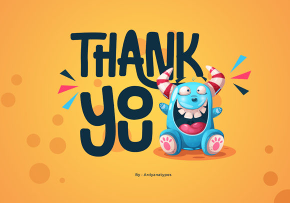 Naughty Monster Font PNG with transparent background - Preview 5