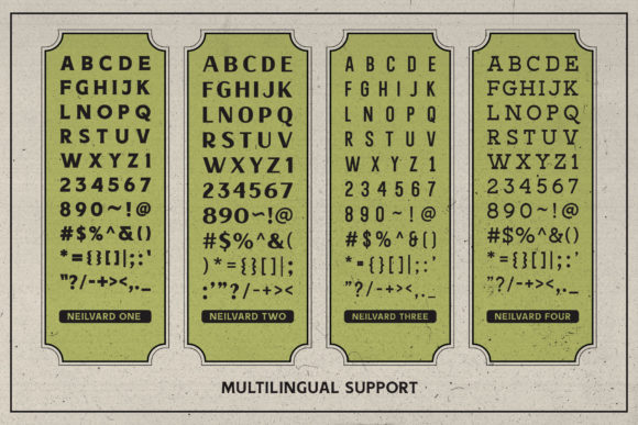 Neilvard Font PNG with transparent background - Preview 6