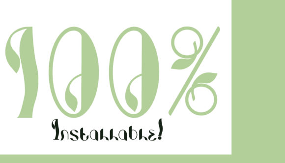 Photosynthesis Font PNG with transparent background - Preview 1