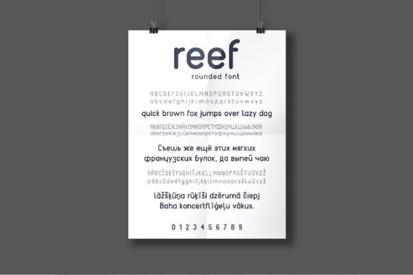 Reef Font font preview - 3