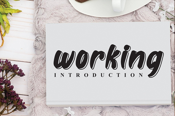 Black Line Font - Preview 3