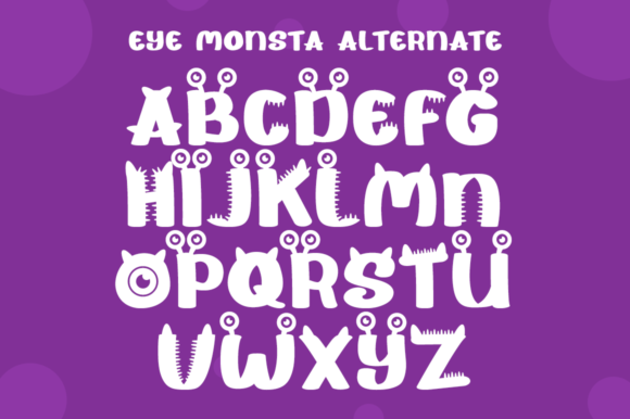 Eye Monsta Font - Preview 5