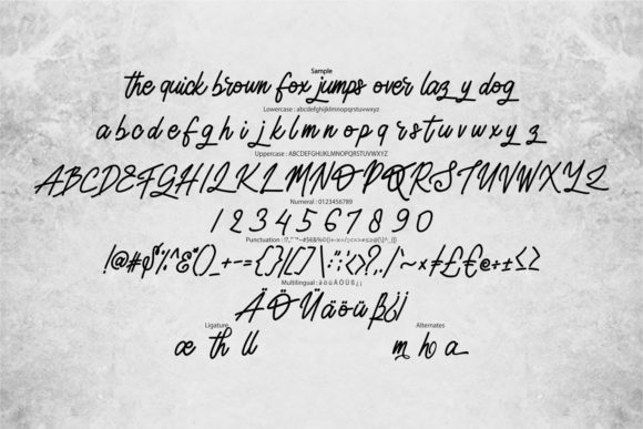 Mariose Font PNG with transparent background - Preview 5