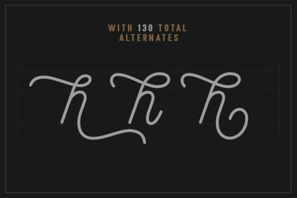 Monotage Font PNG with transparent background - Preview 1