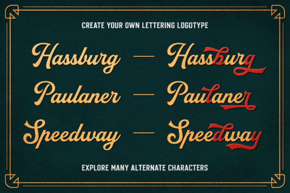 Rallington Font PNG with transparent background - Preview 2