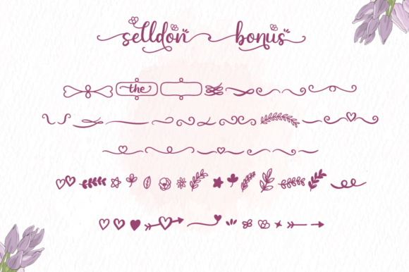 Selldon Font font preview - 4
