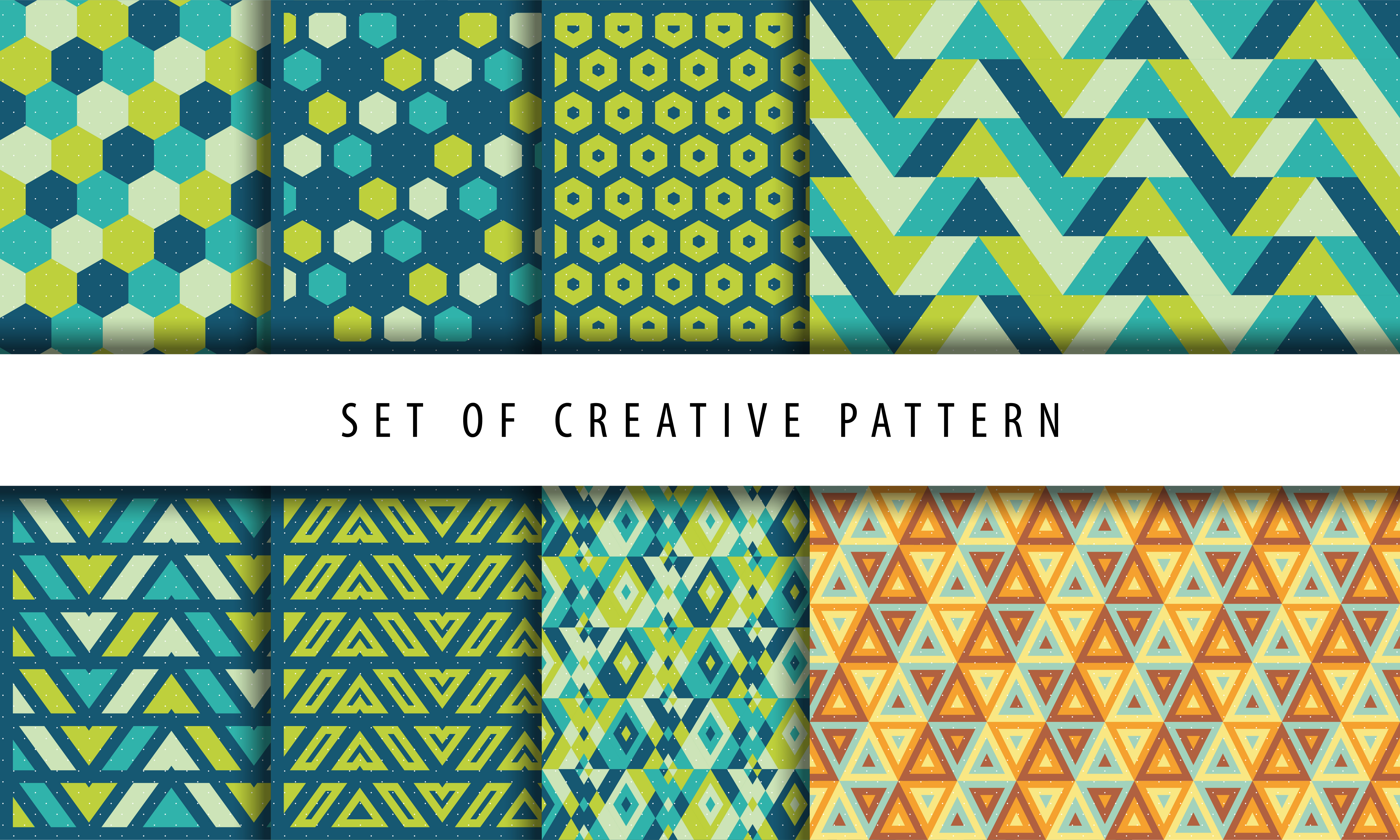 Set of Creative Pattern Graphic by be young · Creative Fabrica