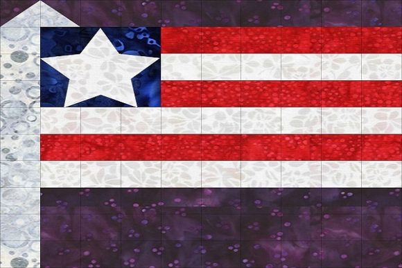 Patriotic Sampler Block 03 - Flag