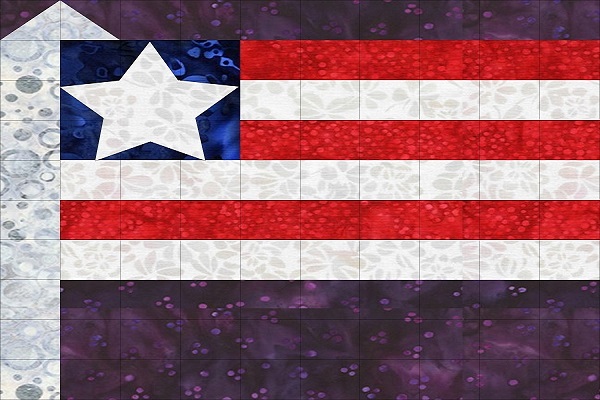 Patriotic Sampler Block 03 - Flag