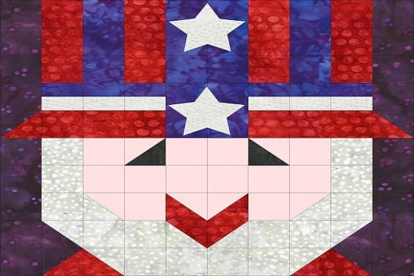 Patriotic Sampler Block 08 - Uncle Sam