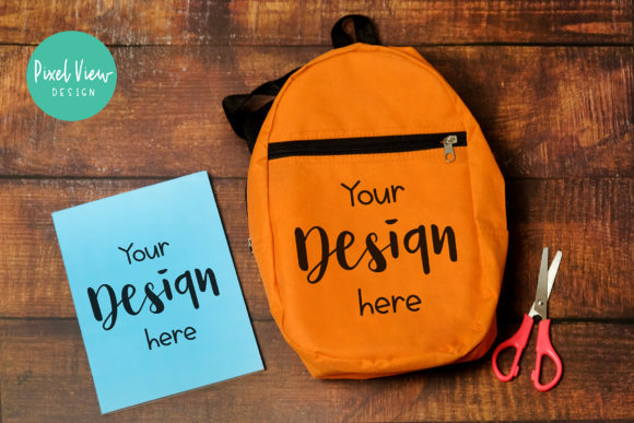 School Bag Mockup I Back to School Grafica Borse e zaini Di Pixel View Design