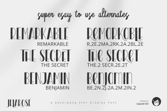 AL Jelarose 2 in 1 Font - Preview 5