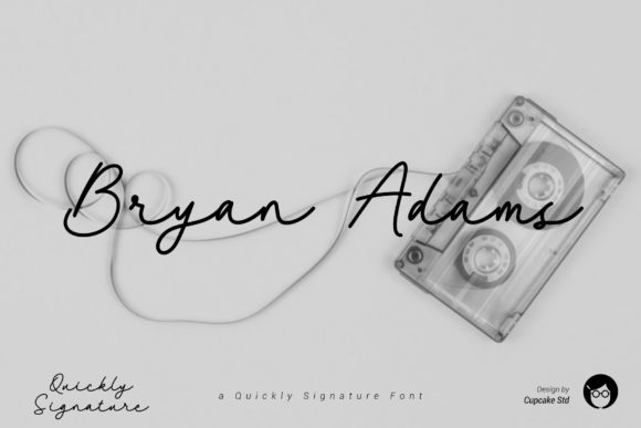 AL Quickly Signature Font - Preview 1