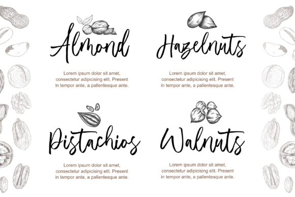 Almonade Font PNG with transparent background - Preview 1