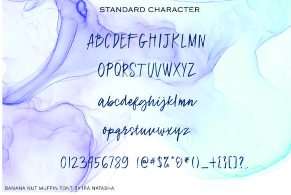 Banana Nut Muffin Font PNG with transparent background - Preview 5
