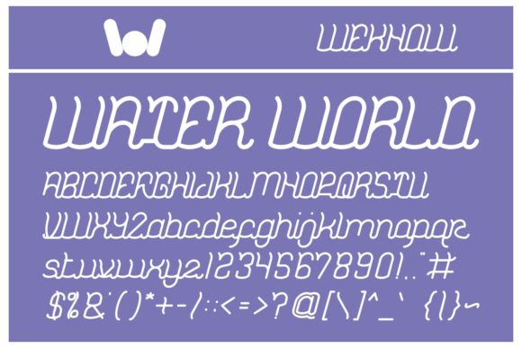 Dolphin Ocean Wave Font - Preview 1