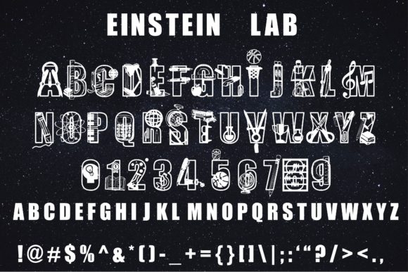 Einstein Lab Font - Preview 2