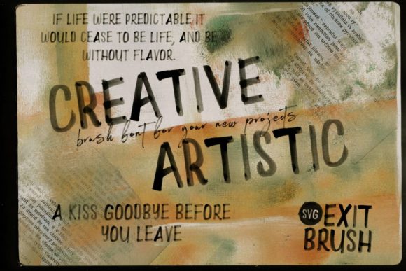 Exit Brush Font - Preview 2