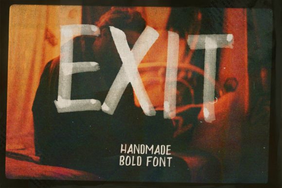 Exit Brush Font - Preview 3