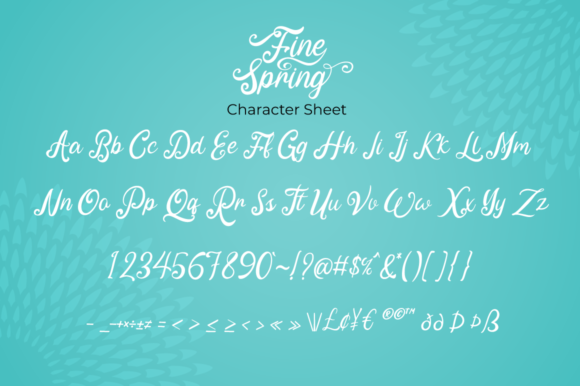 Fine Spring Font - Preview 6