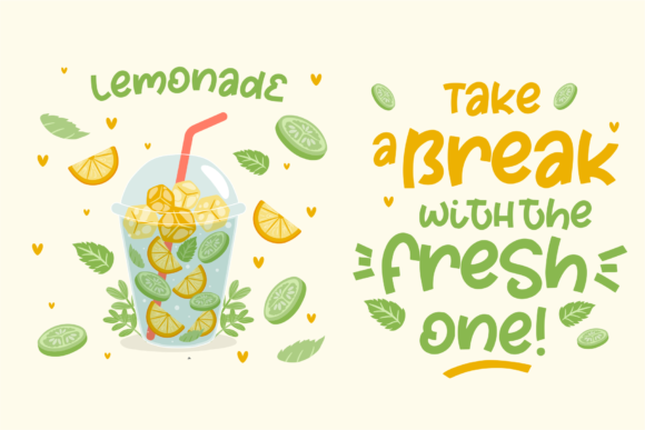 Fresh Lemon Font - Preview 1