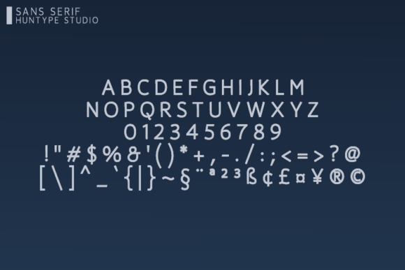 Gamthern Font - Preview 1
