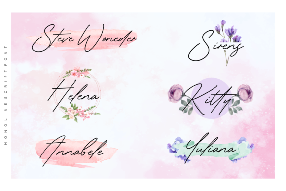 Gardenia Summer Font PNG with transparent background - Preview 1