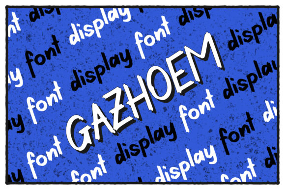 Gazhoem Font PNG with transparent background - Preview 2