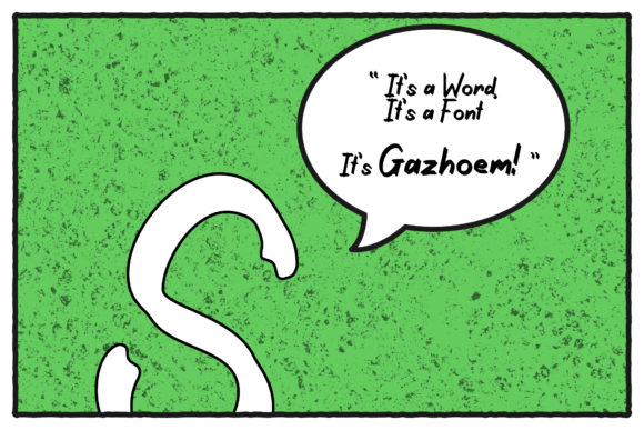 Gazhoem Font PNG with transparent background - Preview 4