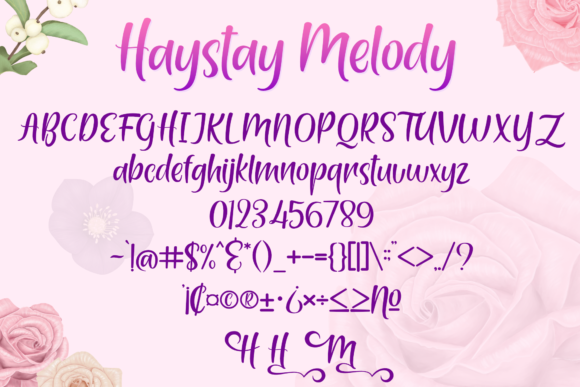 Haystay Melody Font - Preview 2