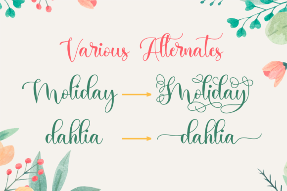 Holiday Font - Preview 6