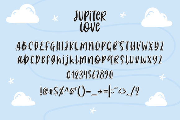 Jupiter Love Font PNG with transparent background - Preview 2