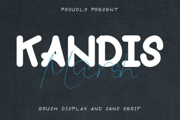 Kandis Marsh Font PNG with transparent background - Preview 1