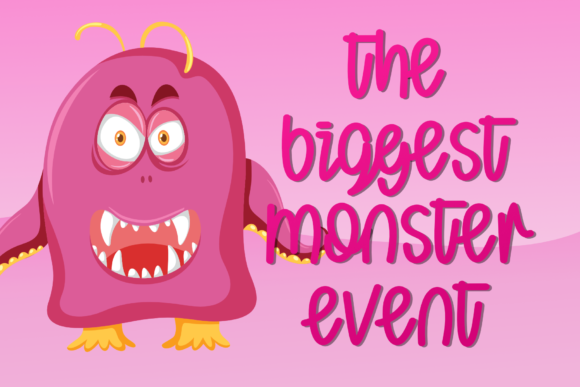 King of Monster Font PNG with transparent background - Preview 1