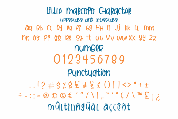 Little Marcopo Font PNG with transparent background - Preview 1