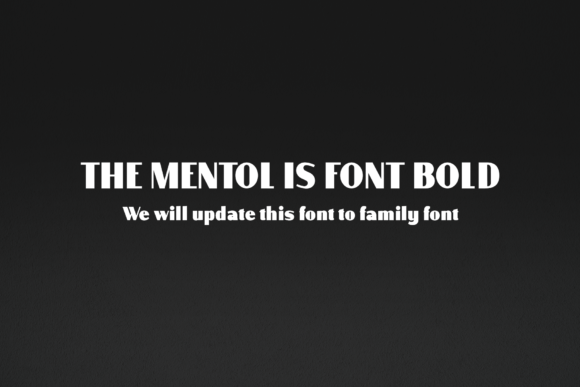 Mentol Font PNG with transparent background - Preview 5