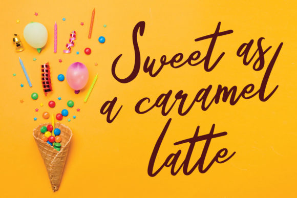 Mother Caramel Font PNG with transparent background - Preview 3