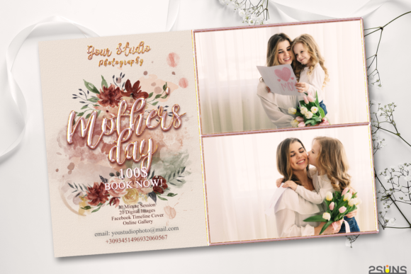 Mother's Day Digital Photoshop Template