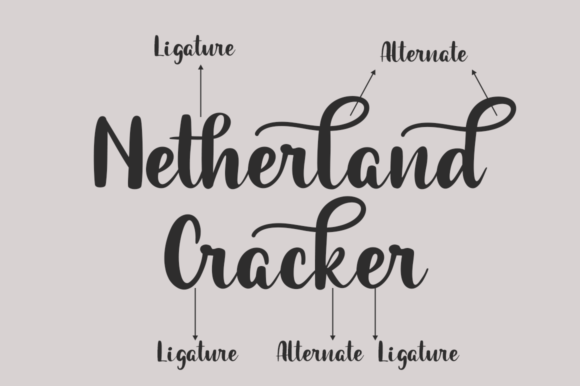 Netherland Cracker Font PNG with transparent background - Preview 5