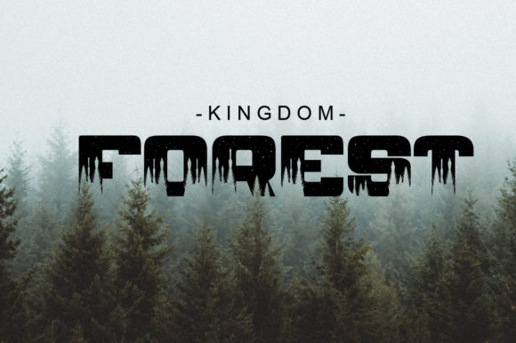 Pine Jungle Font PNG with transparent background - Preview 1