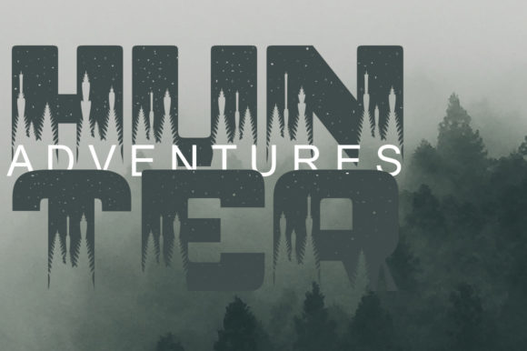 Pine Jungle Font PNG with transparent background - Preview 2