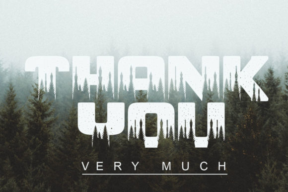 Pine Jungle Font PNG with transparent background - Preview 6
