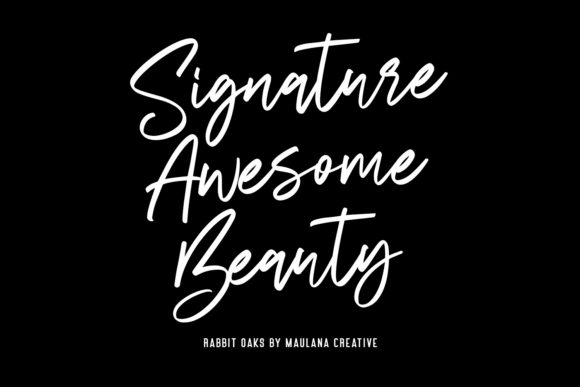 Rabbit Oaks Font PNG with transparent background - Preview 5