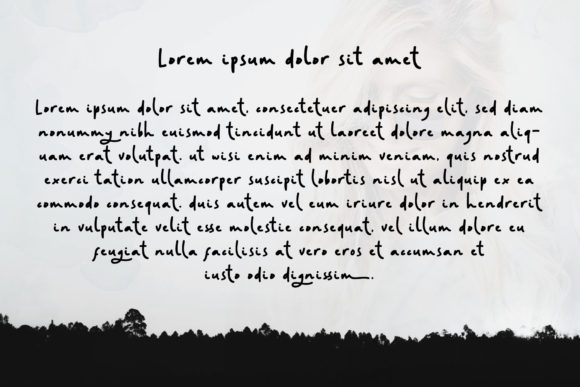 Random Handwritten Font font preview - 3