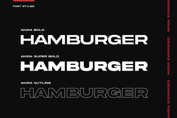 Akira Expanded Font - Preview 1