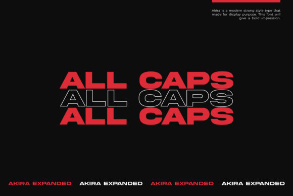 Akira Expanded Font - Preview 3