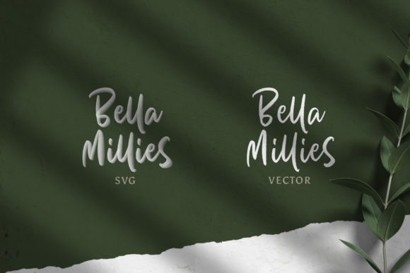 Bella Millies Font PNG with transparent background - Preview 5